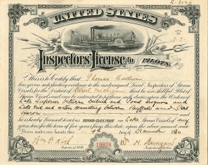 United States Inspectors' License to Pilots